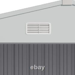 10 x 12 FT Galvanised Metal Steel Sheds Garden Storage Shed Ventilation with Door