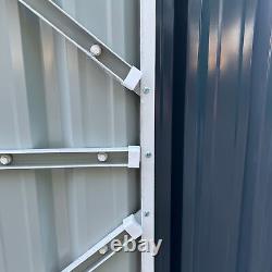 14 x 9ft Outdoor Garden Storage Shed with Lockable Door, Steel Tool