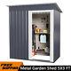 3x5ft Metal Garden Shed Pent Roof Outdoor Tools Box Storage House Heavy Duty Uk