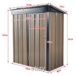 3X5ft, 4X6FT Outdoor Metal Garden Shed Utility Tool Storage BOX