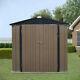3x5ft, 4x6ft Outdoor Metal Garden Shed Utility Tool Storage House Tool Shed