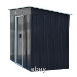 46ft Metal Garden Shed Heavy Duty Outdoor Storage House Tool Box with FREE Base