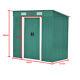 4x6ft Metal Shed Garden Outdoor Tool Storage Container With Base Doors Windows