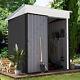 5 X 3ft Metal Garden Shed Outdoor Storage Tool Pent Roof Organizer Tools Box
