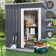 5 X 3ft Garden Shed Metal Pent Roof Outdoor Storage Box Tools Organizer Sheds Uk