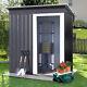 5 X 3ft Metal Garden Shed Outdoor Tool Storage Organizer Small House Deep Grey