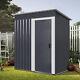 5 X 3 Ft Metal Garden Shed Outdoor Storage House Heavy Duty Tool Organizer Box