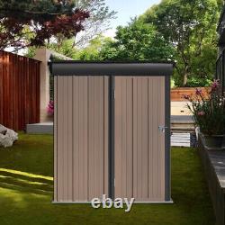 5 x 3ft Outdoor Metal Storage Shed Garden Yard Tools Box Small House Lockable UK