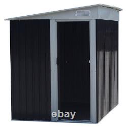 5ft x7ft Large Heavy Duty Metal Garden Shed Outdoor Bike Tool Storage with Shelf