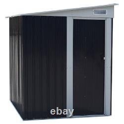 5ft x7ft Large Heavy Duty Metal Garden Shed Outdoor Bike Tool Storage with Shelf