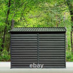 5ft x9ft Large Heavy Duty Metal Garden Shed Outdoor Bike Tool Storage with Shelf