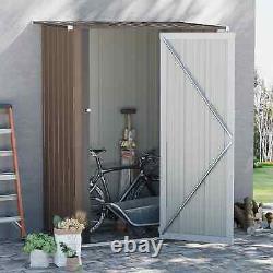 5ft x 3ft Garden Metal Storage Shed, Outdoor Tool Shed with Sloped