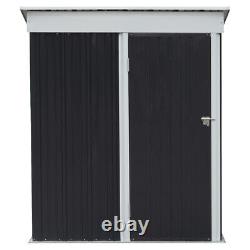 5ft x 3ft Heavy Duty Metal Garden Shed Pent Roof Outdoor Tool Storage Box House
