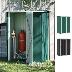 5ft x 3ft Outdoor Storage Shed Steel Garden Shed with Lockable Door for Backyard
