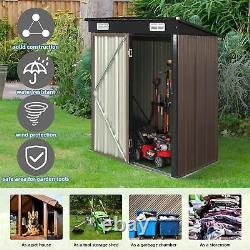 5x3ft Metal Garden Shed Outdoor Tool Storage Organizer Small House Lockable Door