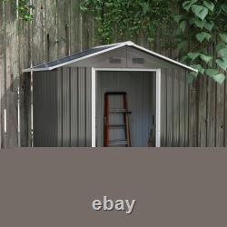 6.5ft x 3.5ft Garden Shed, Metal Shed for Garden and Outdoor Storage
