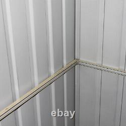 6 X 4FT Metal Garden Shed Outdoor Storage Tool Pent Roof Organizer Tools Box