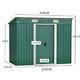 6 X 4, 8 X 4 Large Outdoor Metal Garden Shed Garden Storage House With Free Base