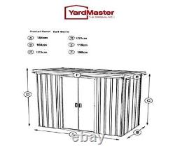 788 Yardmaster Metal Garden Store Maximum External Size 6'6W x 3'11D x 4'4H