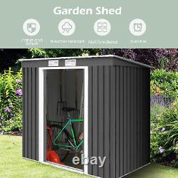 7FT x 4FT Garden Storage Shed Large Tool Utility Storage House WithSliding Door