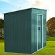 8 X 4ft Metal Shed Steel Pent Roof Garden Storage Tool Bike Sheds With Free Base