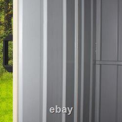 8x4', 8x6', 8x8', 8x10' Heavy Duty Metal Garden Shed Storage Garage House