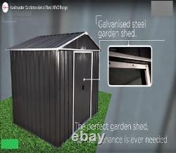 984 Returned Yardmaster Apex Metal Garden Shed Maximum Ext Size 6'8x 4'6