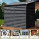 9ft X5ft Outdoor Garden Bicycle Shed Bike Tool Storage House Galvanized Steel Uk