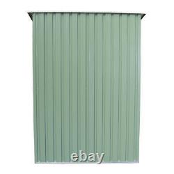 Charles Bentley 4.7ft x 3ft Metal Storage Shed Chest Small Green Roof Door Apex