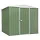 Dellonda Galvanised Steel Garden Shed, 7.5ft X 7.5ft, Apex Style Roof Green
