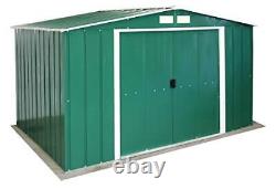 Duramax ECO 10 x 8 Hot-Dipped Galvanized Metal Garden Shed Green with