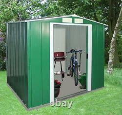 Duramax ECO 6' x 6' Hot-Dipped Galvanized Metal Garden Shed Green with