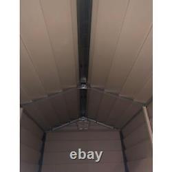 Duramax EverMore 4' x 6' Outdoor Weatherproof Vinyl Garden Storage Shed, Grey