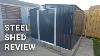 Ebay Steel Shed Review U0026 Build 8x8 Cheap Budget Garden Metal Shed Construction Is It Worth It
