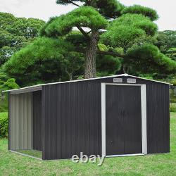 Extra Large Outdoor Metal Shed Wood Storage Garden Utility Shed Tool House 88ft