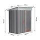 Galvanised Metal Garden Shed Storage Sheds Heavy Duty Outdoor Pent/apex Roof