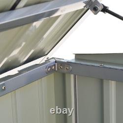 Galvanized Steel Garden Storage Shed Bike/Bin Metal Pent Roof Tool Shed House