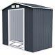 Garden Metal Shed Weather-resistant Utility Tool Storage House Withsliding Doors