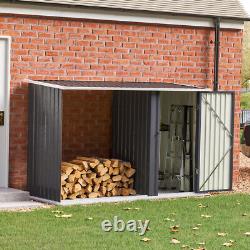 Garden Metal Sheds Galvanised 10 x 8/10/12FT Storage House Lockable With Doors