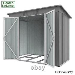 Garden Shed Grey Garden Universe 4 Sizes 5' x 3', 7' x 4', 8' x 6' & 8' x 10
