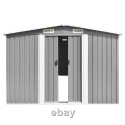 Garden Shed Large Metal Outdoor Tool Utility Storage Unit Galvanised Steel