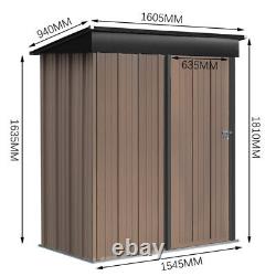 Garden Shed Outdoor Bike Tool Storage House Organizer Metal Roof Store Container
