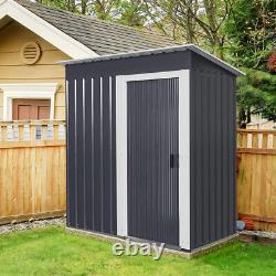 Garden Shed Yard Tools Box Sliding Door Outdoor Storage Small House Organizer