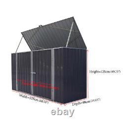 Garden Storage Shed Bike Metal Pent Tool Shed House Galvanized Steel