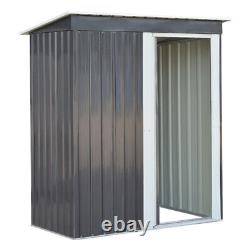 Garden Storage Shed Patio Cabin Room Heavy Duty 4x8 6x8 10x8ft Foundation Metal