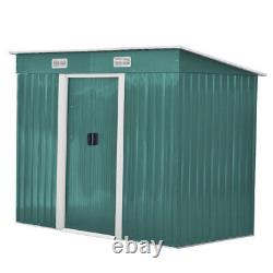 Large Shed 4x6ft 4x8ft Tool Cabinet Garden Shed House Pent Roof Outdoor & Base