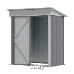 Lockable Outdoor Metal Frame Garden Shed Tool Cabinet Storage House Apex Roof XL