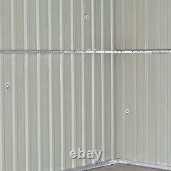 Metal Garden Apex Waterproof Shed XXL 12ft x 10ft Storage Sheds WITH FLOOR BASE