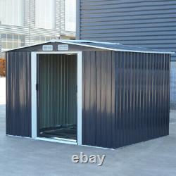 Metal Garden Shed 10 X 8, 8 X 6, 8 X 4, 6 X 4 Outdoor Storage Sheds with Base UK