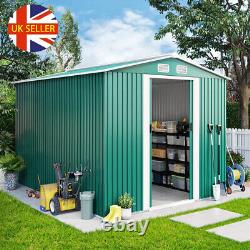 Metal Garden Shed 6 X 4 Apex Roof Outdoor Storage Garden Storage WITH FREE BASE